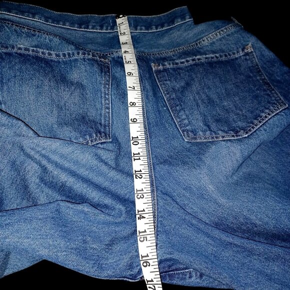 Express Wide Leg High Rise Rigid Jeans Light Wash Denim Women Size 16 S Casual - Picture 10 of 16